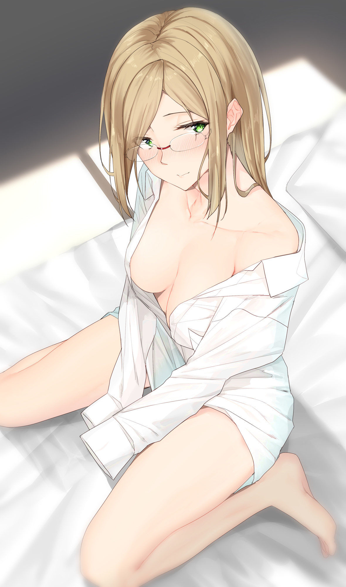 Katori - NSFW, Kantai collection, Katori, Breast, Shirt, Anime, Art, Happy launch Day, Pallad