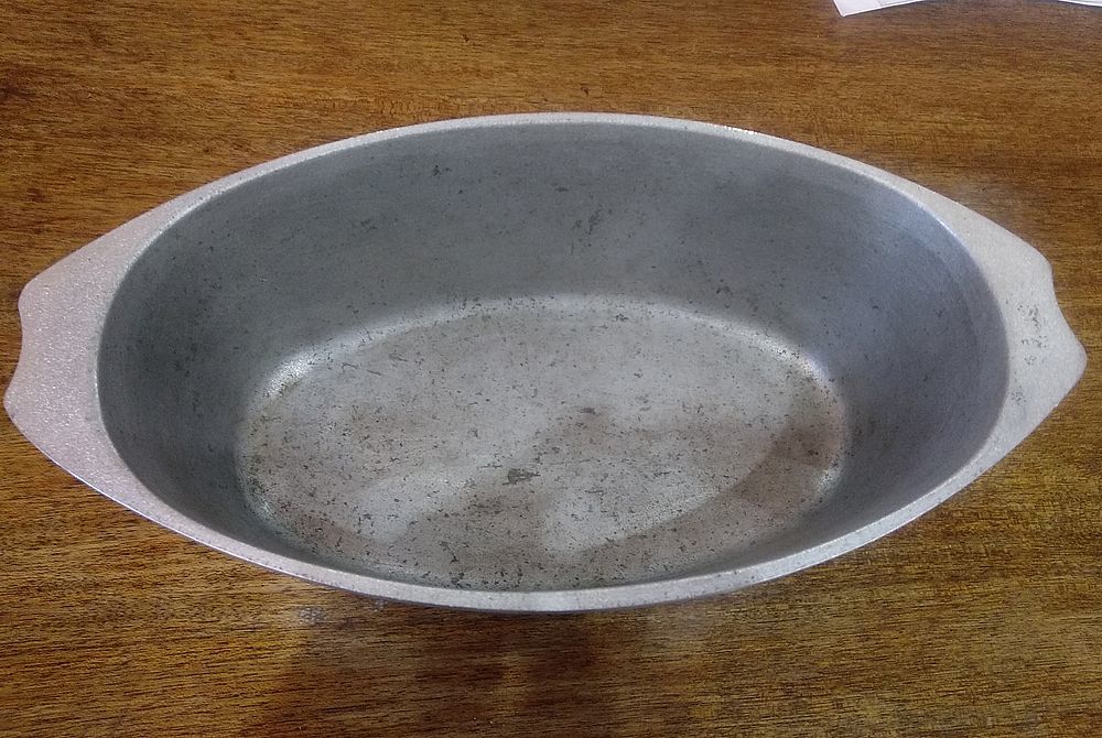 Cleaning an aluminum duck pan - My, Dirty dishes, Dishwashing, Longpost