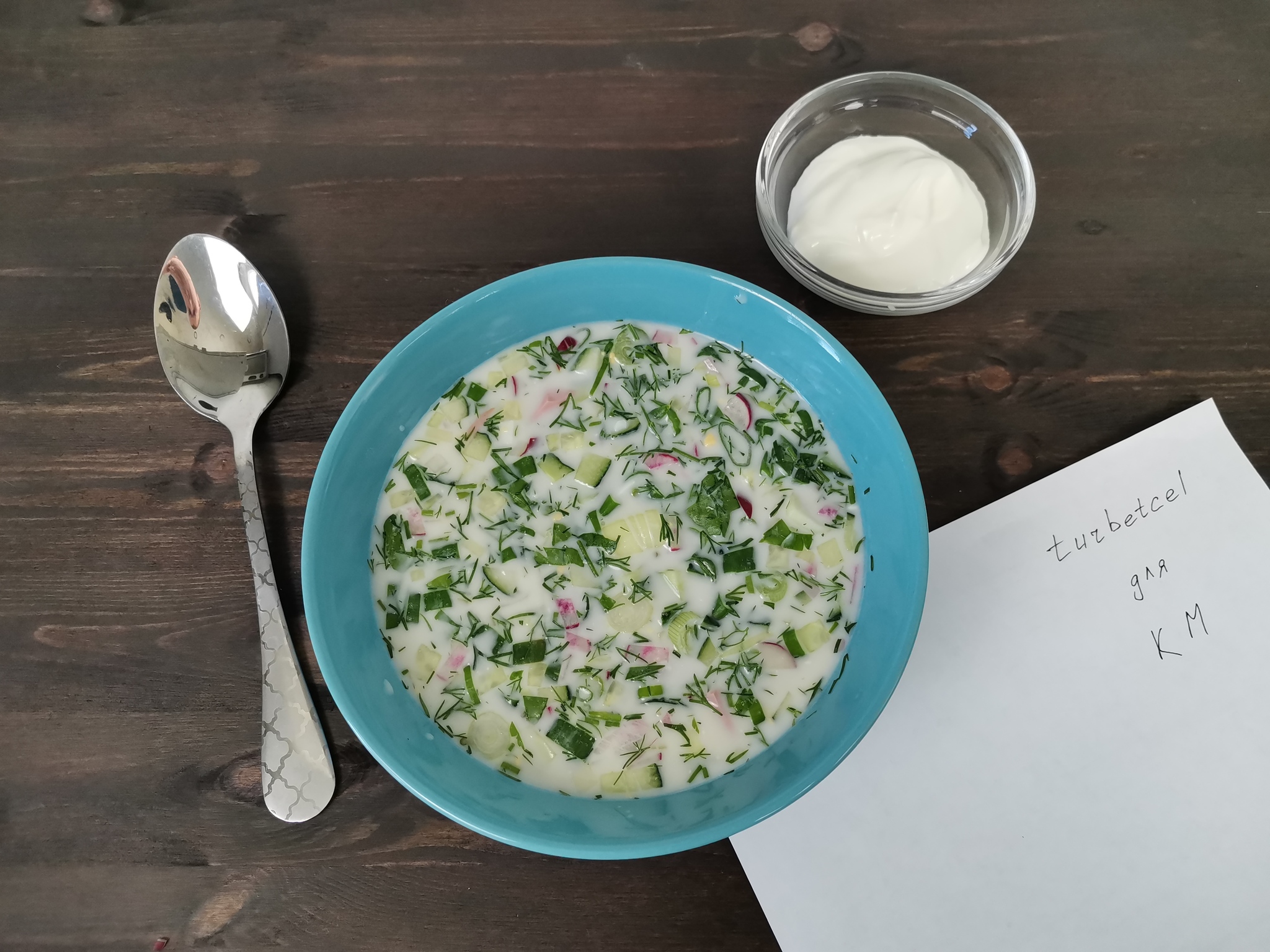 Is it hot? I'll show you how to overcome it! Okroshka with kefir and life gets better =) - My, Okroshka, Soup, Yummy, Video, Longpost, Recipe, Cooking, Video recipe