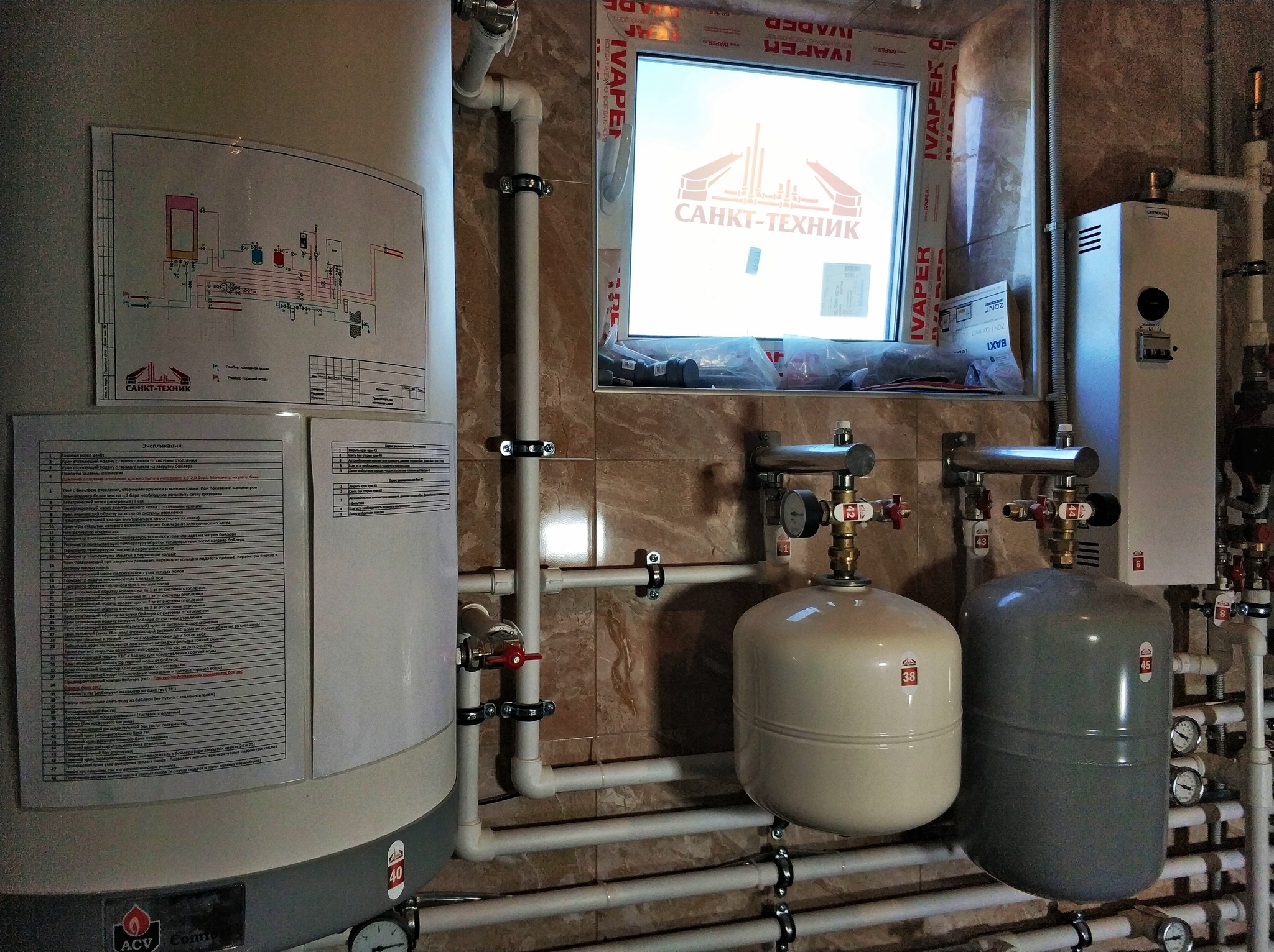 May 10, 2020. POROSHKINO, part 2 - My, Boiler room, Boiler house on water, Boiler room, PPR, Heating, Water supply, Home construction, Project, Longpost