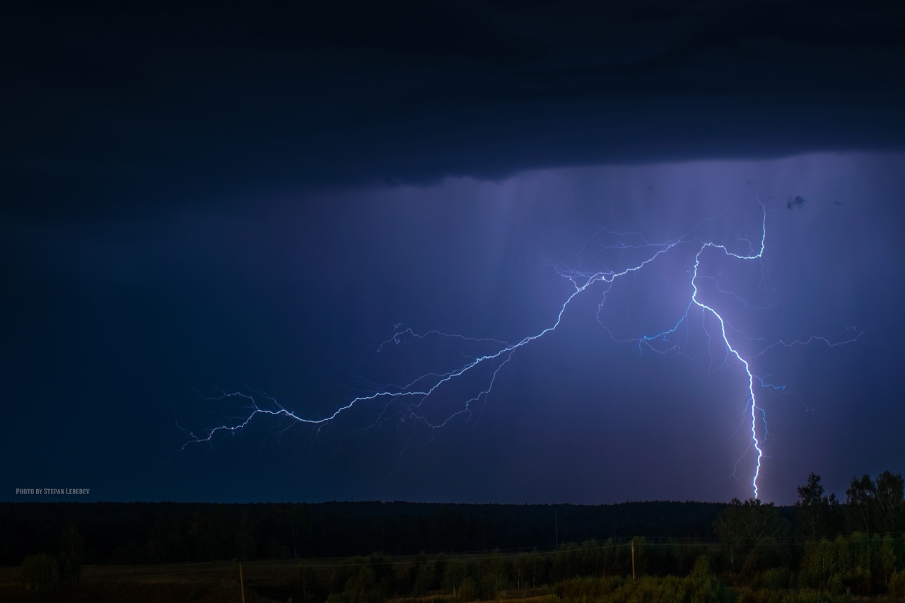 Storm. Appearance of Baal Hammon - My, The photo, Thunderstorm, Epic, Nature, Lightning, Kostroma, Art, Art, Longpost