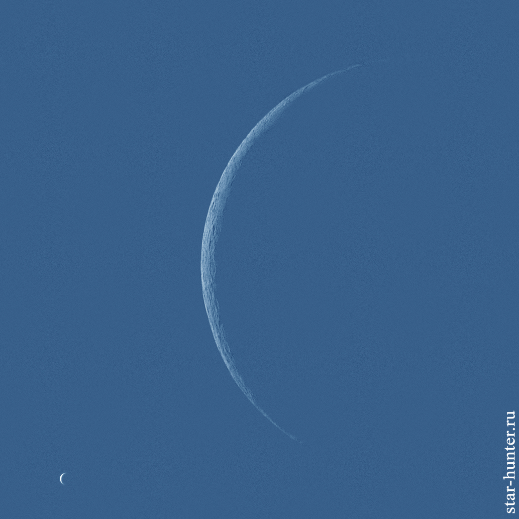 Venus and Moon, June 19, 2020, 11:04 - My, Venus, moon, Astrophoto, Astronomy, Space, Starhunter, Anapa, Anapadvor