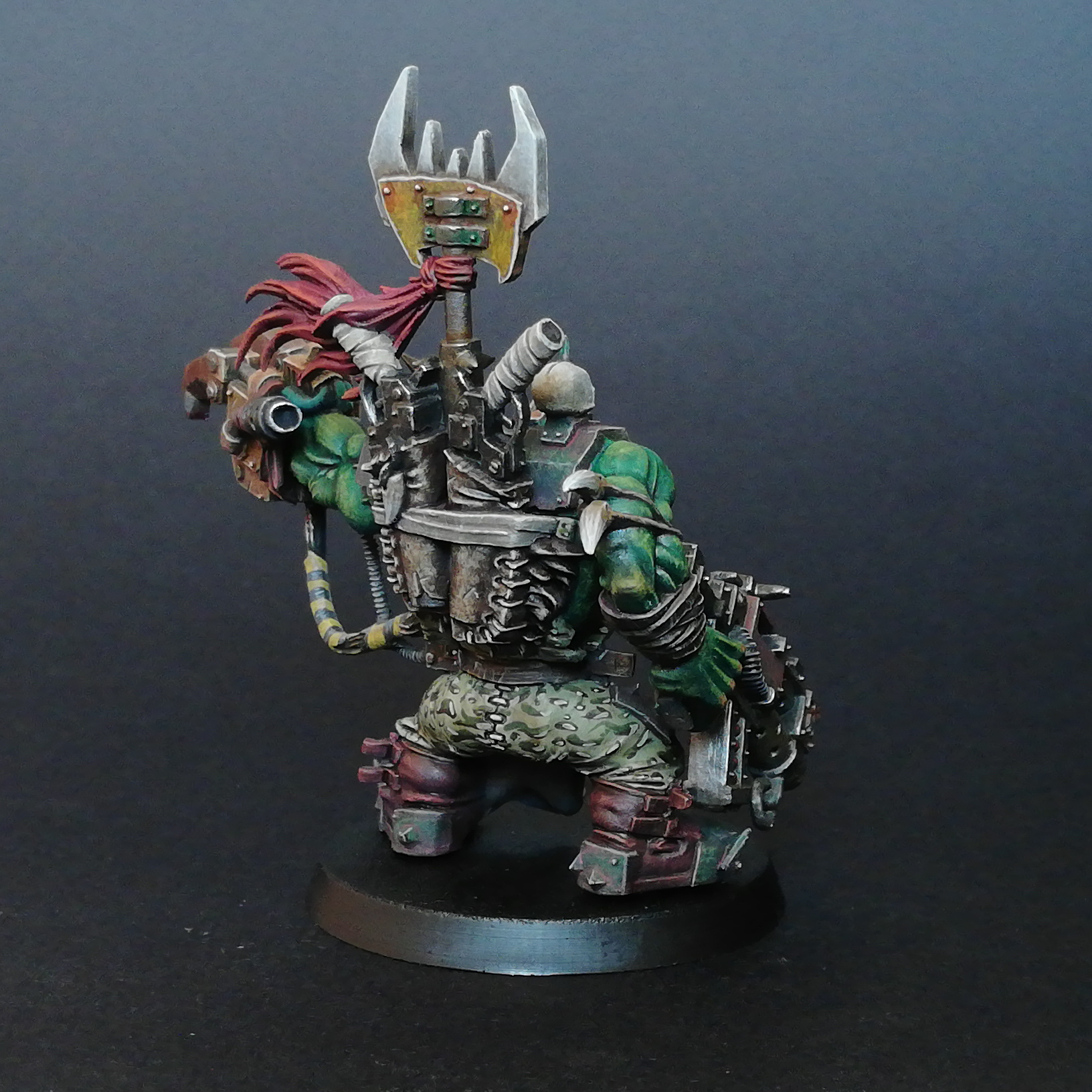 Orc #4 - My, Warhammer 40k, Wh painting, Wh miniatures, Painting miniatures, Orcs, Hobby, Longpost