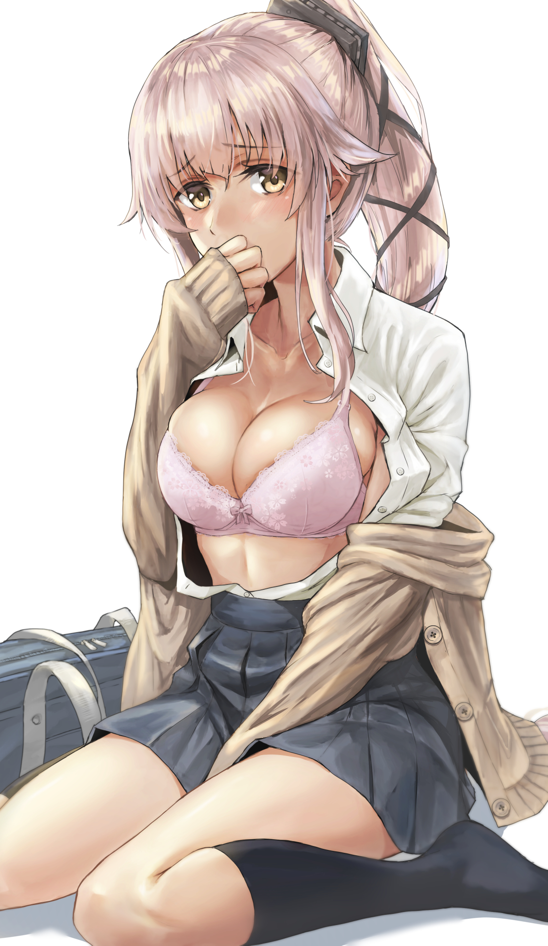 Yura - NSFW, Kantai collection, Yura, Anime, Anime art, Boobs, Underwear