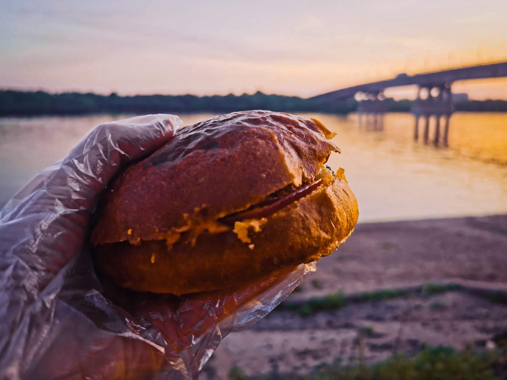 Burgers at the burger bar buterbrotbar - My, Burger, Food Review, Omsk, Food, Street food, Fast food, Sunset, Foodphoto, Longpost