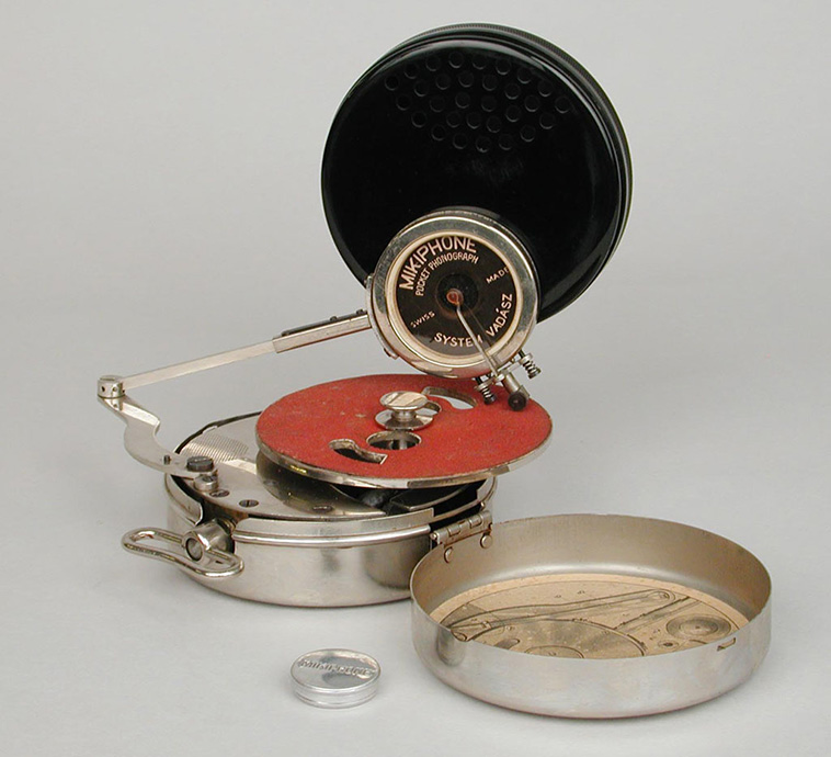 Mikiphone pocket phonograph, 1926 - Phonograph, Technics, Rarity, Antiques, Longpost