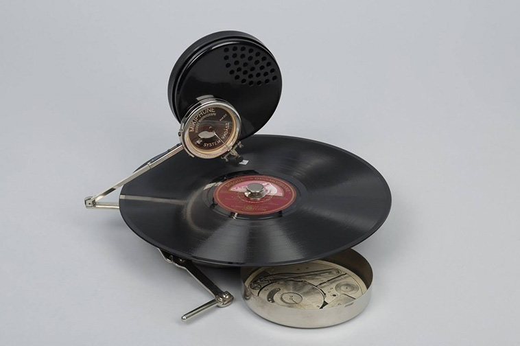 Mikiphone pocket phonograph, 1926 - Phonograph, Technics, Rarity, Antiques, Longpost