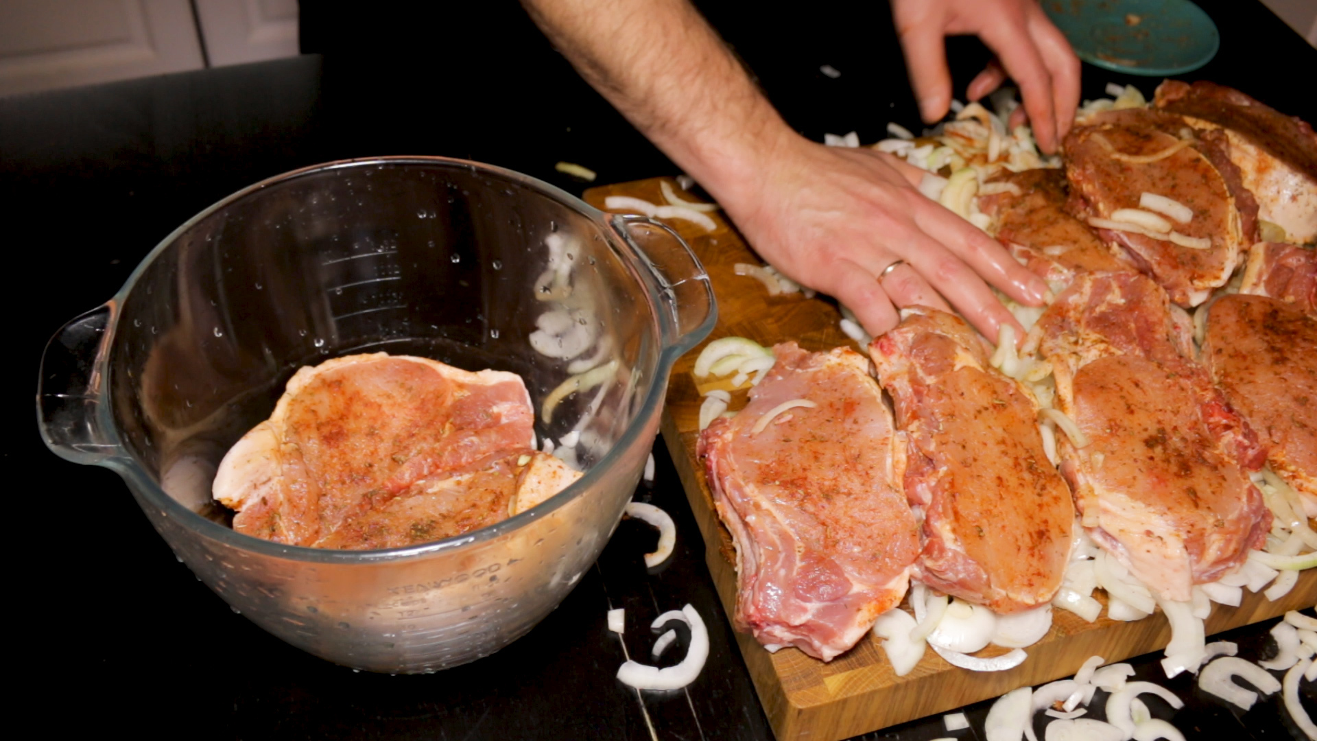 Pork loin shashlik on the bone in Armenian style! - My, Shashlik, Marinade, Longpost, Video recipe, Video, Recipe