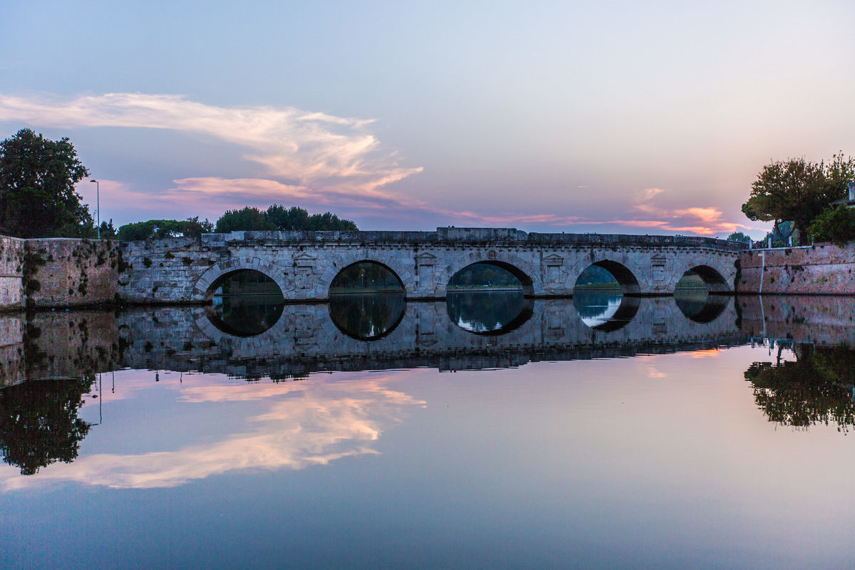 2000 year old bridge - Italy, Rimini, Architecture, Ancient Rome, Longpost