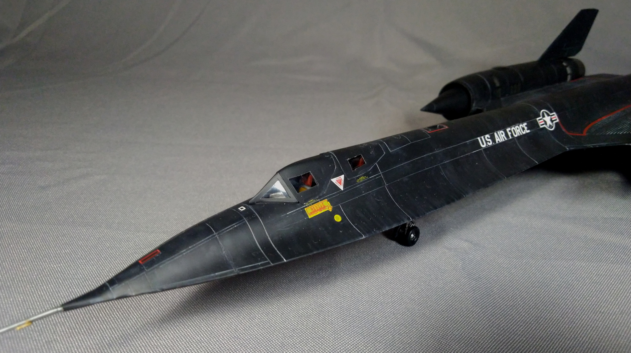 Ahead of sound and time. Lockheed SR-71 Blackbird - My, Stand modeling, Prefabricated model, Story, Air force, Intelligence service, Sr-71, Supersonic, Hobby, Longpost