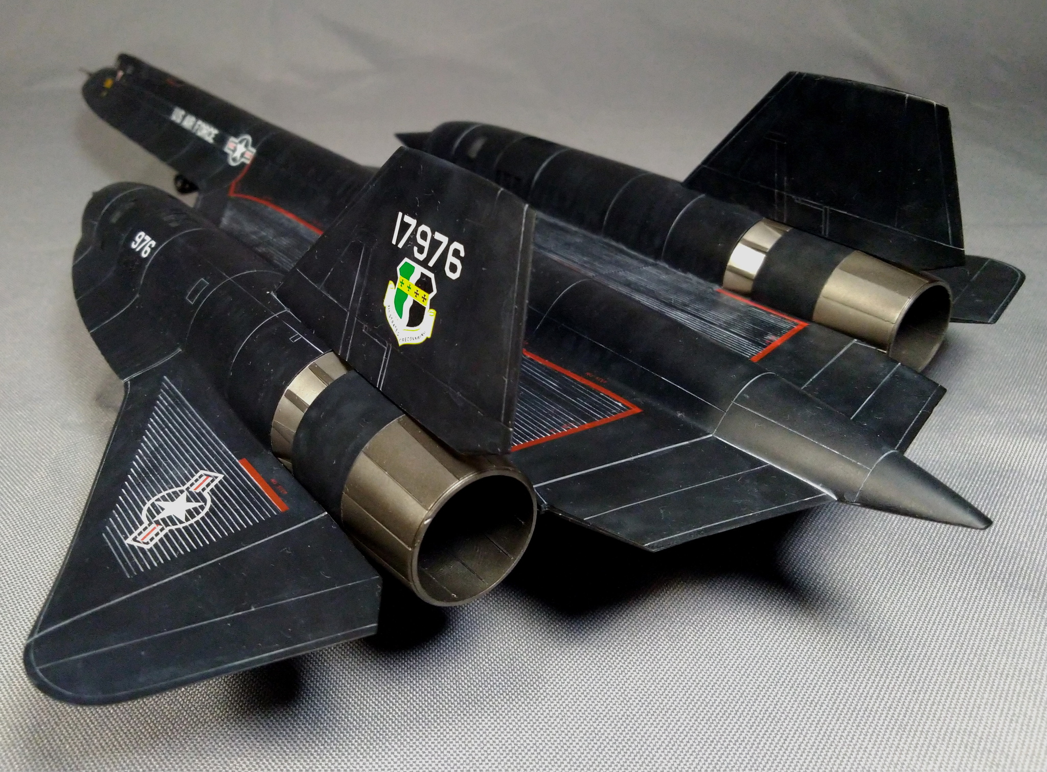 Ahead of sound and time. Lockheed SR-71 Blackbird - My, Stand modeling, Prefabricated model, Story, Air force, Intelligence service, Sr-71, Supersonic, Hobby, Longpost