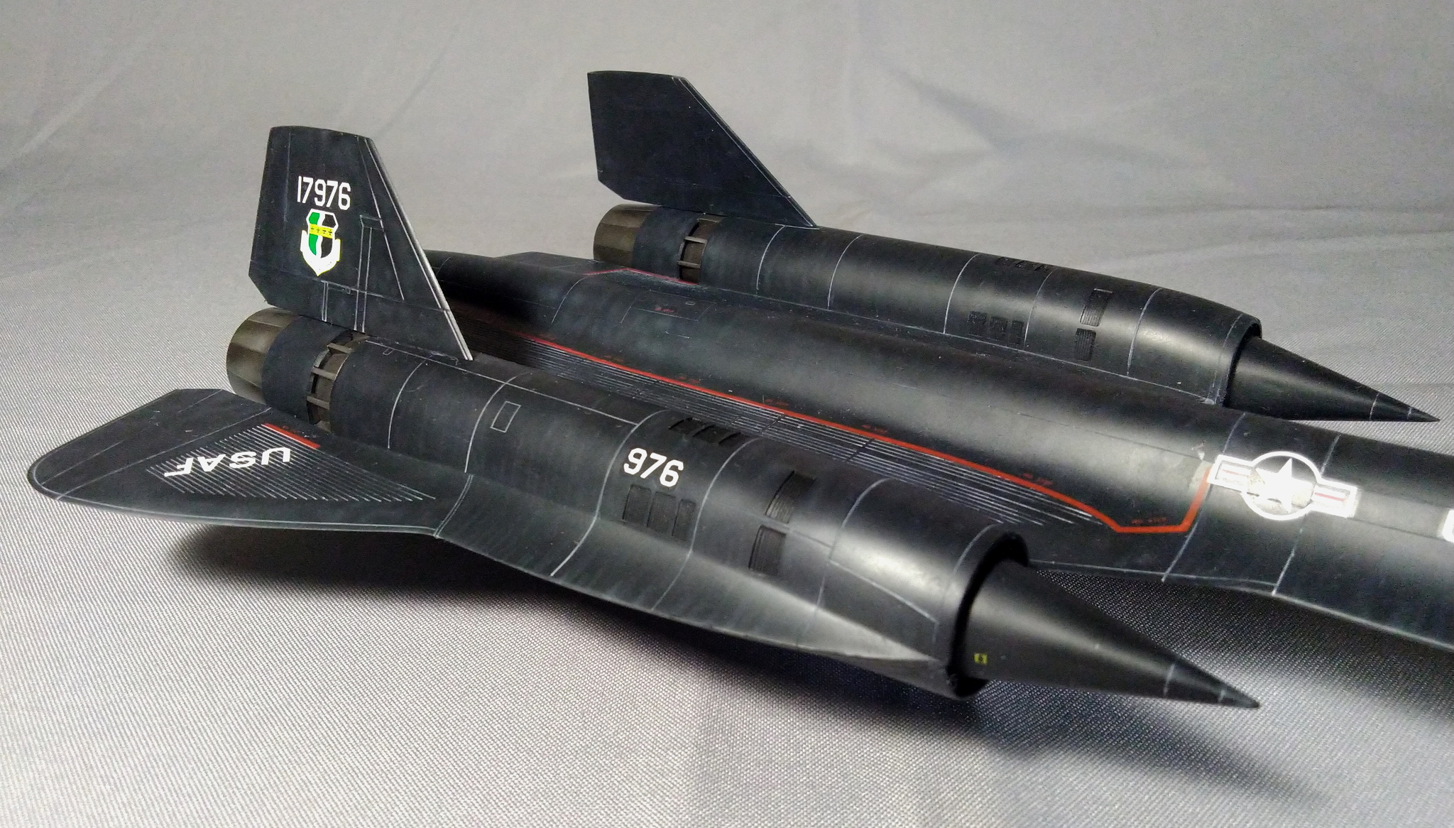 Ahead of sound and time. Lockheed SR-71 Blackbird - My, Stand modeling, Prefabricated model, Story, Air force, Intelligence service, Sr-71, Supersonic, Hobby, Longpost