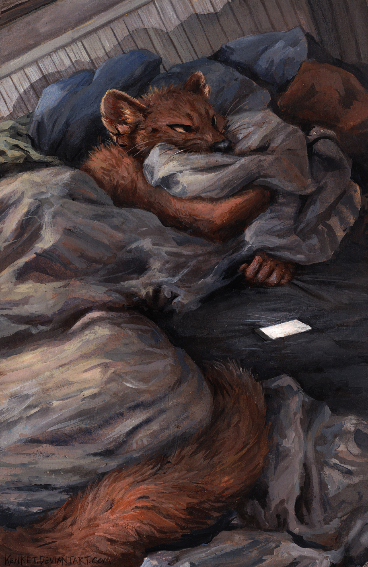 Such a long sleepless night - Kenket, Art, Insomnia, Longpost