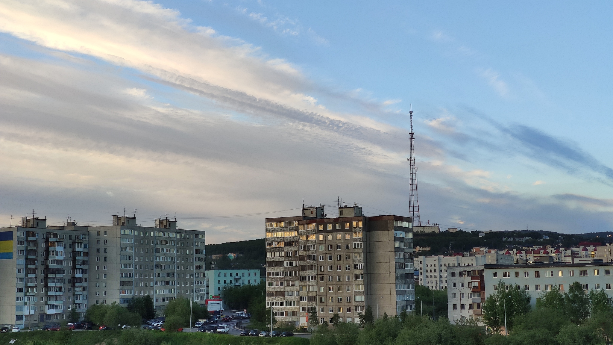 Clouds flew, flew far - My, Murmansk, Clouds, Polar day, Longpost