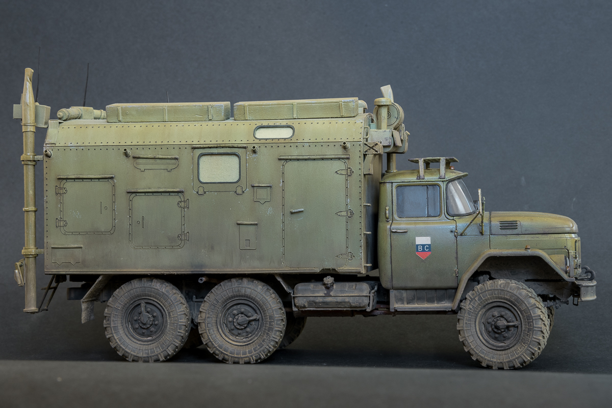 Радиостанция Р-161-А2М Экватор на базе ЗИЛ-131, конверсия. (1/35) - Моё, Моделизм, Стендовый моделизм, Зил, Зил 131, Военная техника, Масштабная модель, Сборная модель, Хобби, Длиннопост