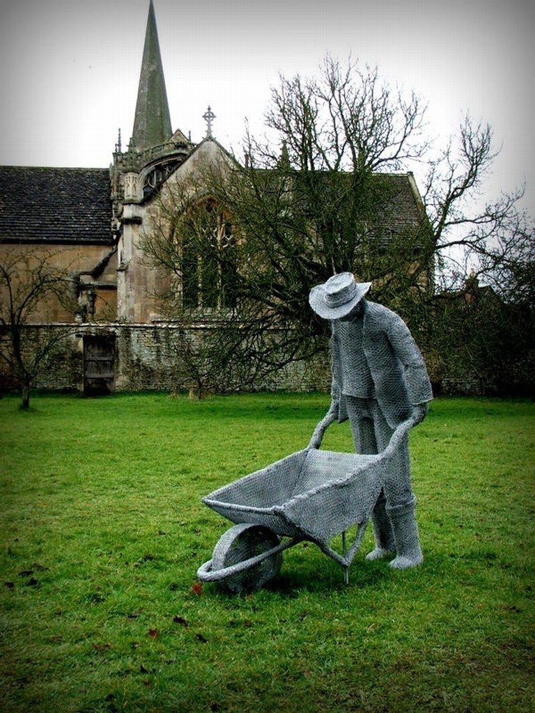 Derek Kinzett creates sculptures from galvanized wire - Sculpture, Art, Art, Longpost