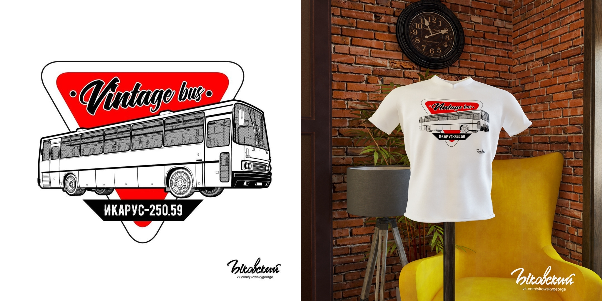 T-shirt design - My, Art, Bus, T-shirt, Mascara, Graphics, 3D, 3D graphics, Drawing, Longpost