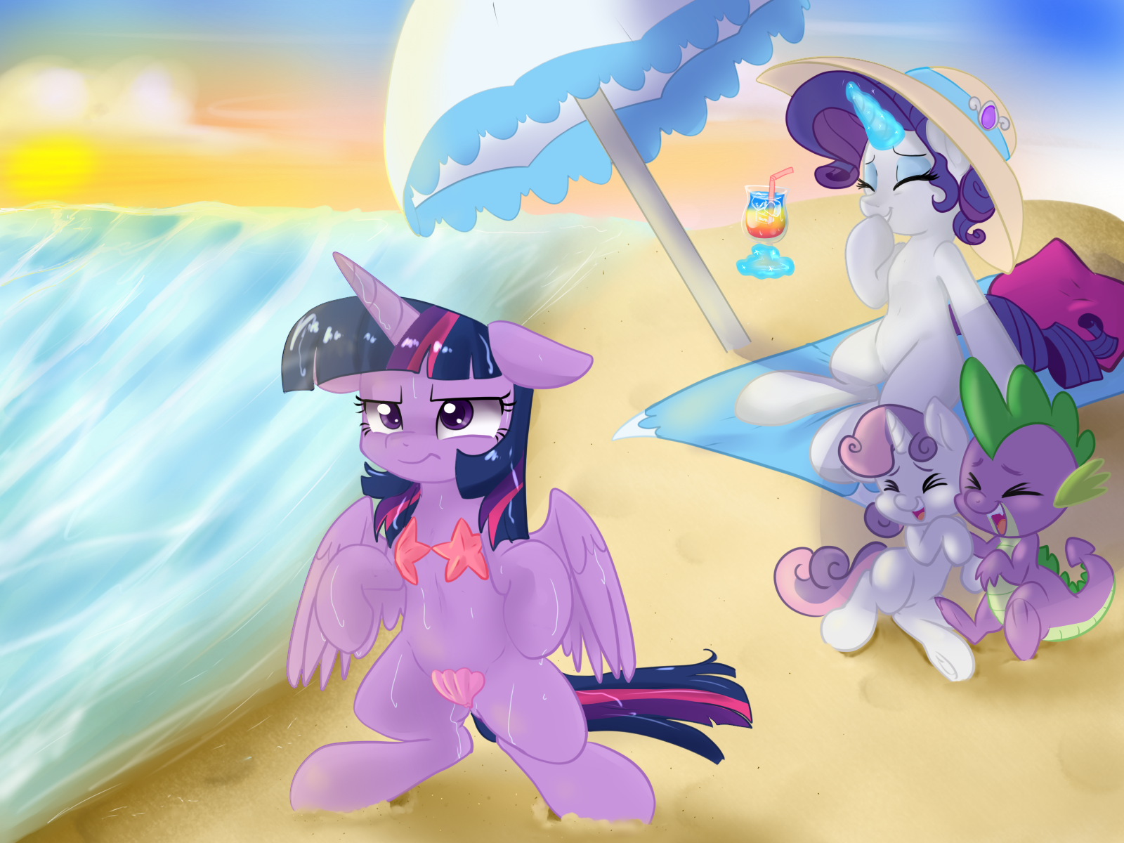 Курьёз - My Little Pony, Twilight sparkle, Rarity, Sweetie Belle, Spike