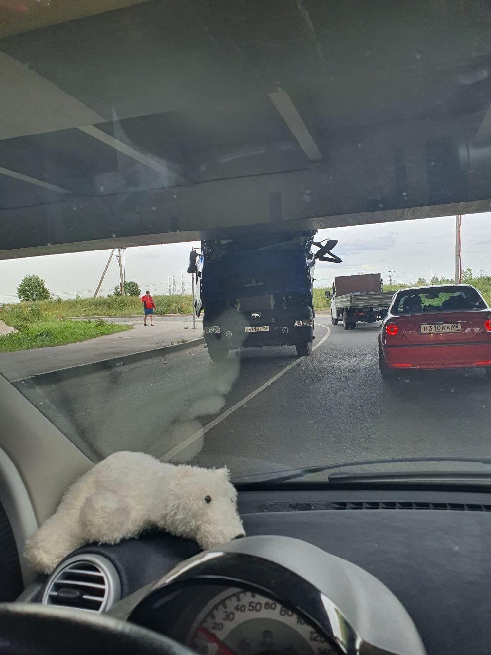 Bridge of Stupidity - The bridge of stupidity, Road accident, Longpost, Saint Petersburg