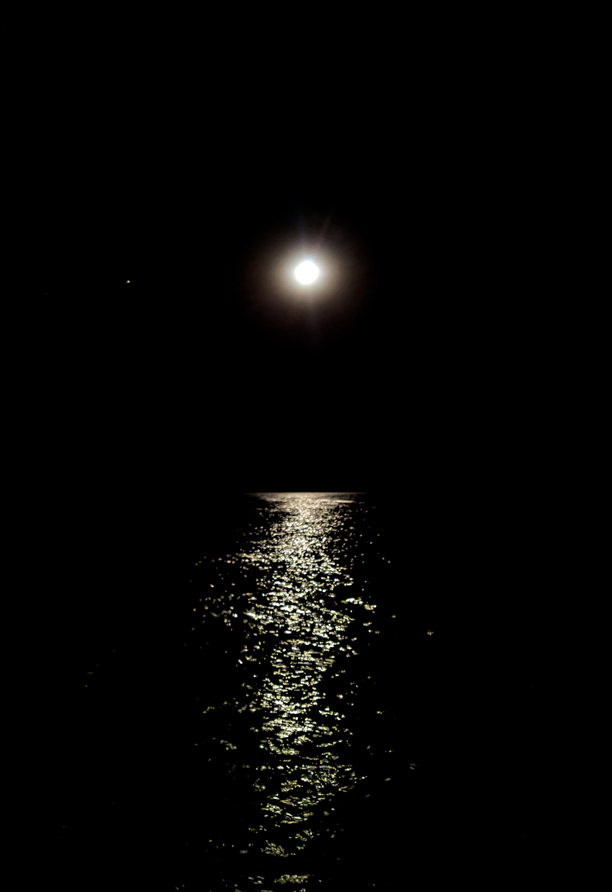 Almost full moon - My, Moon path, Night, Beginning photographer, moon, The photo