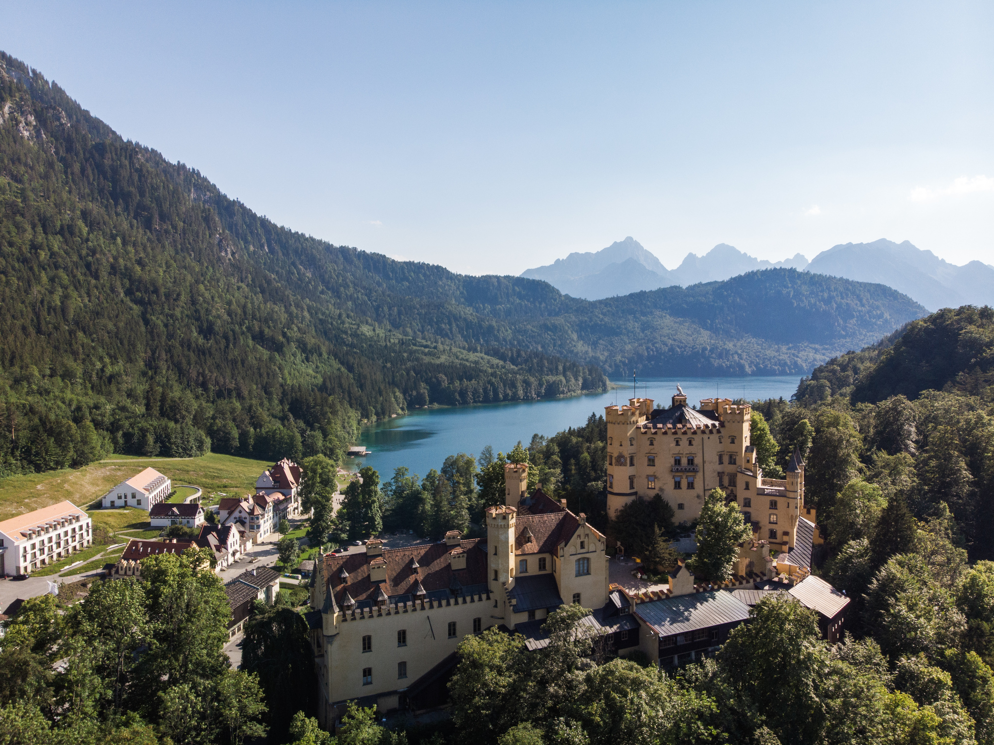 Hohenschwangau and Neuschwanstein - My, Germany, Lock, The photo, Airbrushing, Longpost