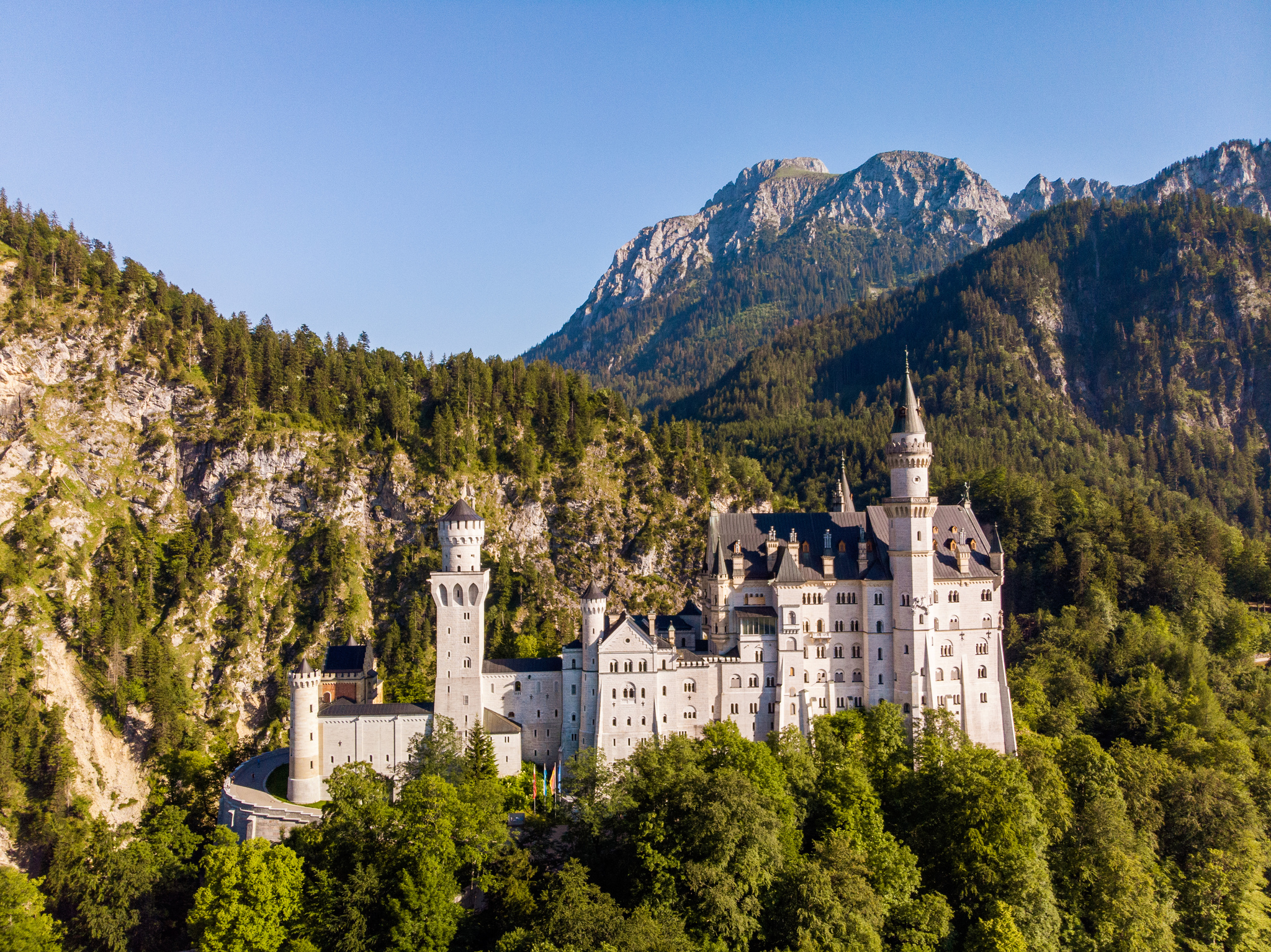 Hohenschwangau and Neuschwanstein - My, Germany, Lock, The photo, Airbrushing, Longpost