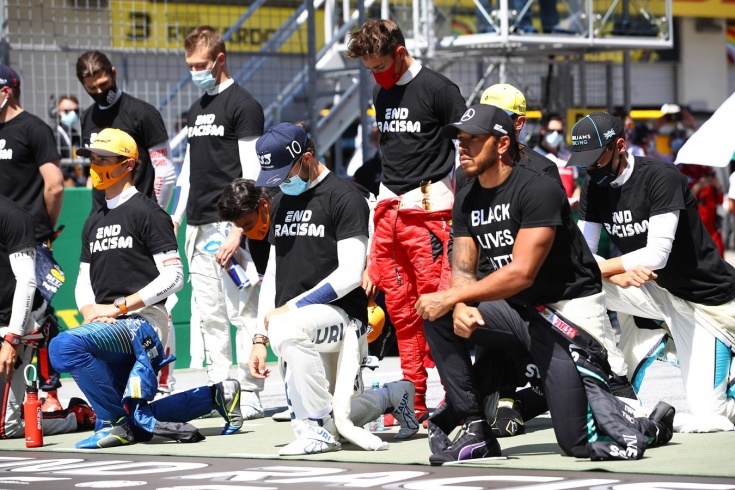 Six Formula 1 drivers did not take a knee. Among them are Kvyat and Raikkonen - Formula 1, Black lives matter, Daniil Kvyat, Автоспорт, Race