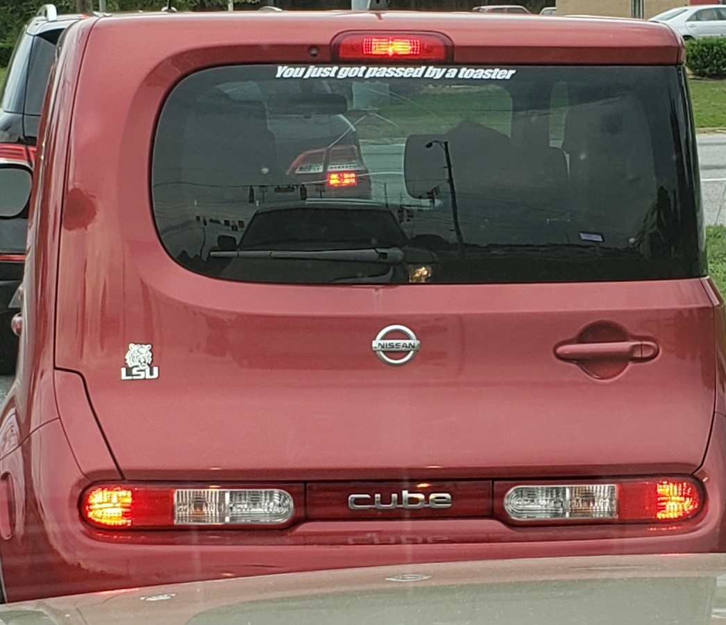 Mockery - Auto, Nissan, Toaster, Overtaking, Trolling, Sticker, Stickers