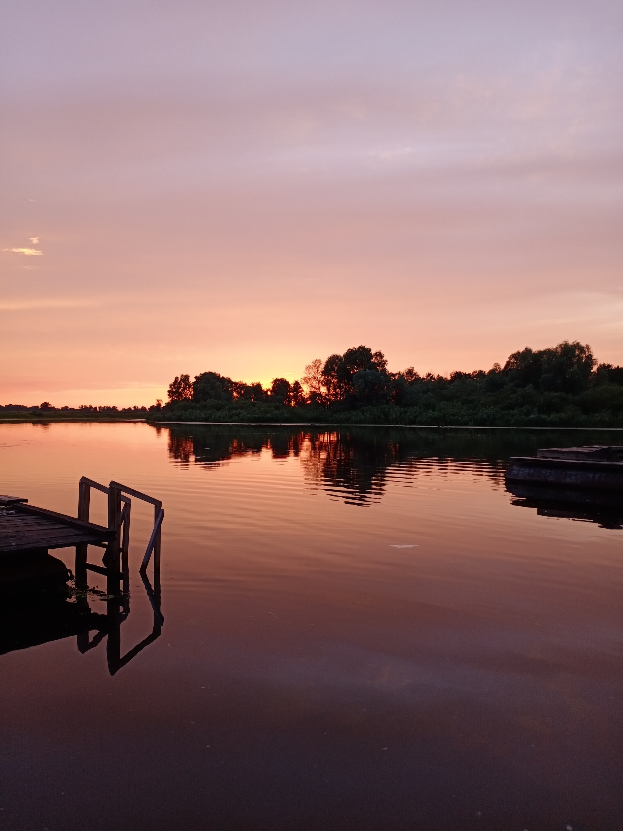 Sunset over Pripyat - My, Pripyat, Republic of Belarus, No filters, Summer, Sunset, River, The photo