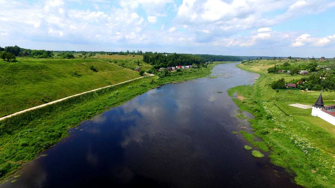 Из поездок) Старица тверской области, Волга, Свято Успенский монастырь - Моё, Дрон, Фотография, DJI Phantom