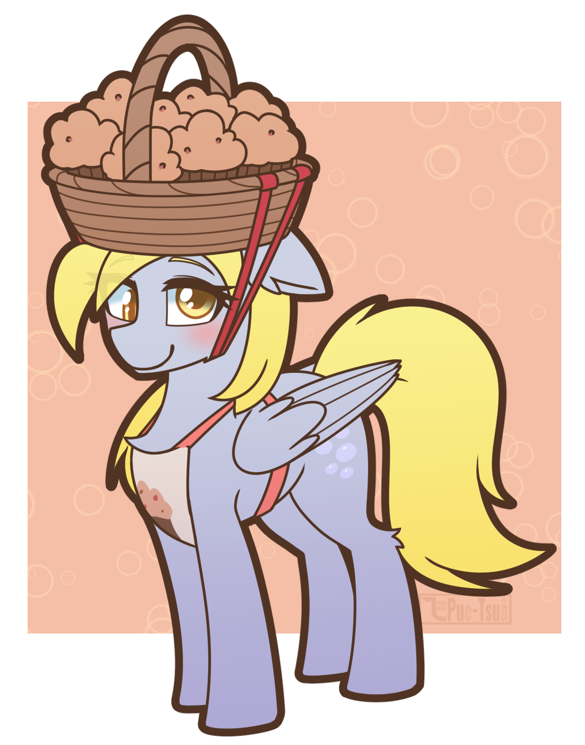 Muffin! - My little pony, PonyArt, Derpy hooves, Puetsua