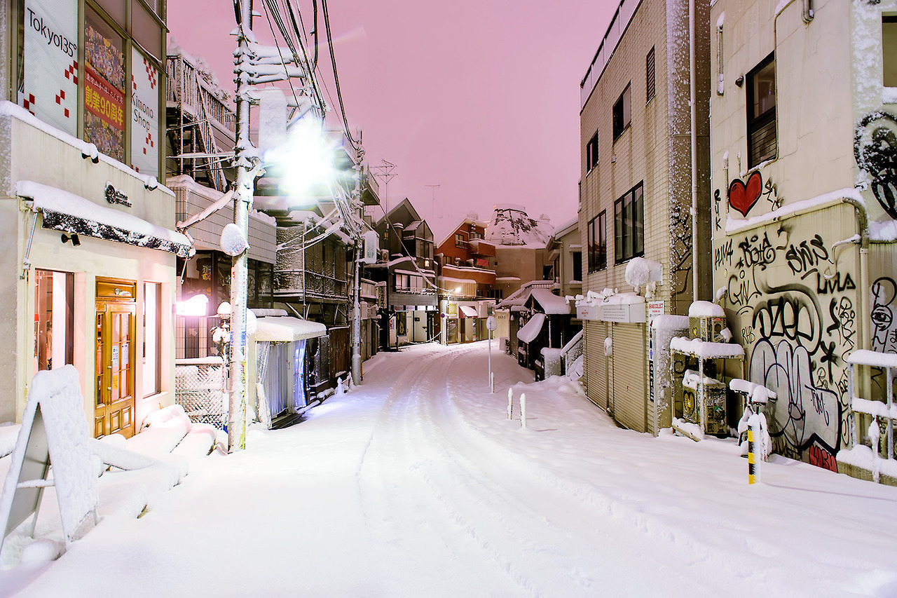 Tokyo in winter - Japan, Tokyo, Winter, Snow, Longpost