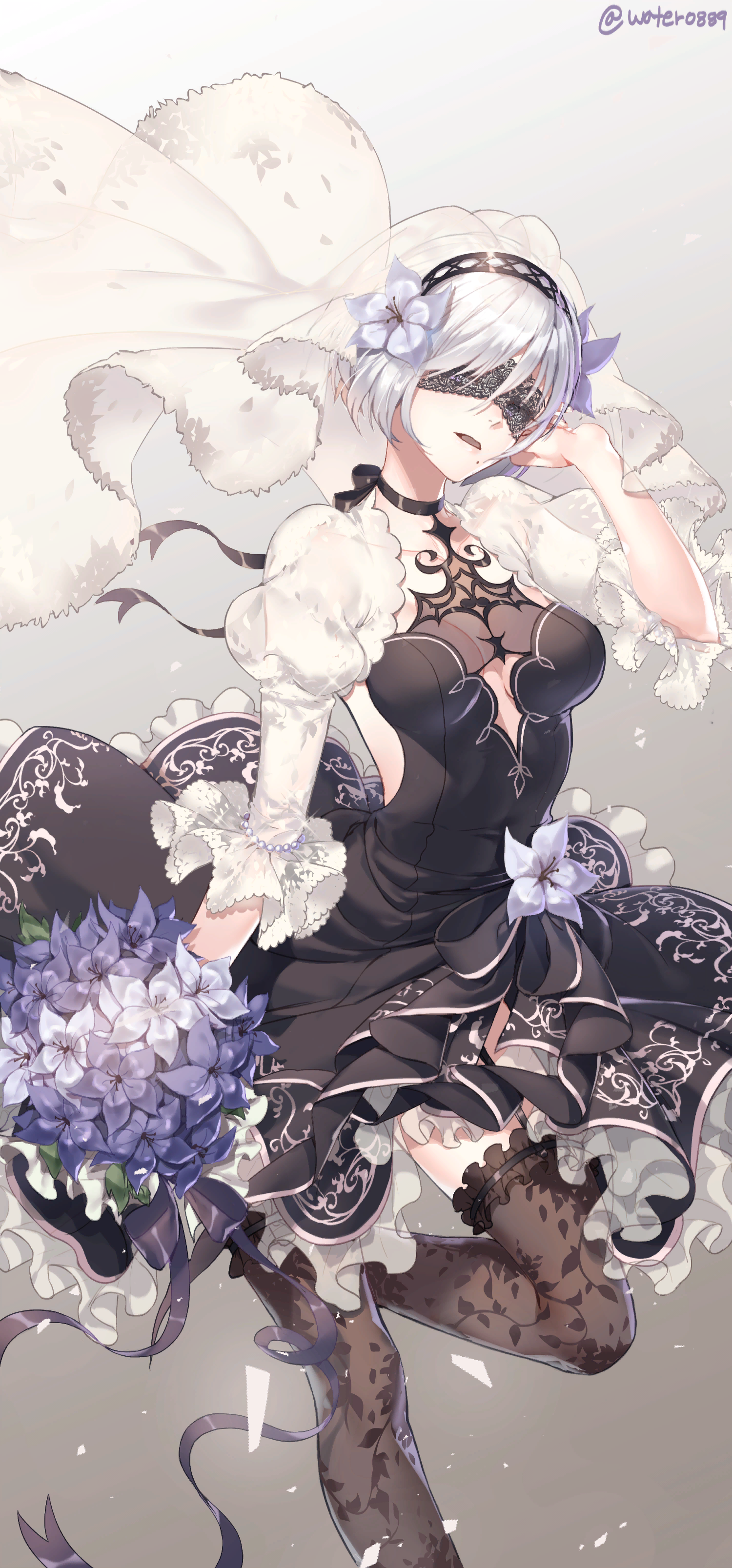 Bride 2B - NIER Automata, Yorha unit No 2 type B, Art, Games, Longpost