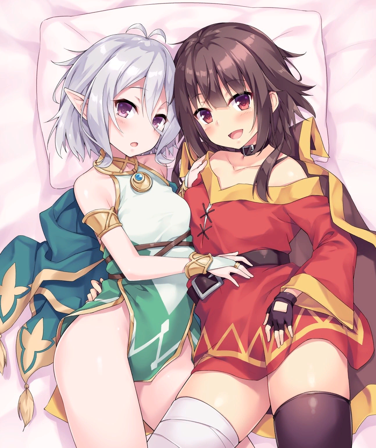 Yurification! - Konosuba, Megumin, Princess Connect! Re:Dive, Anime Art, Аниме, Кроссовер