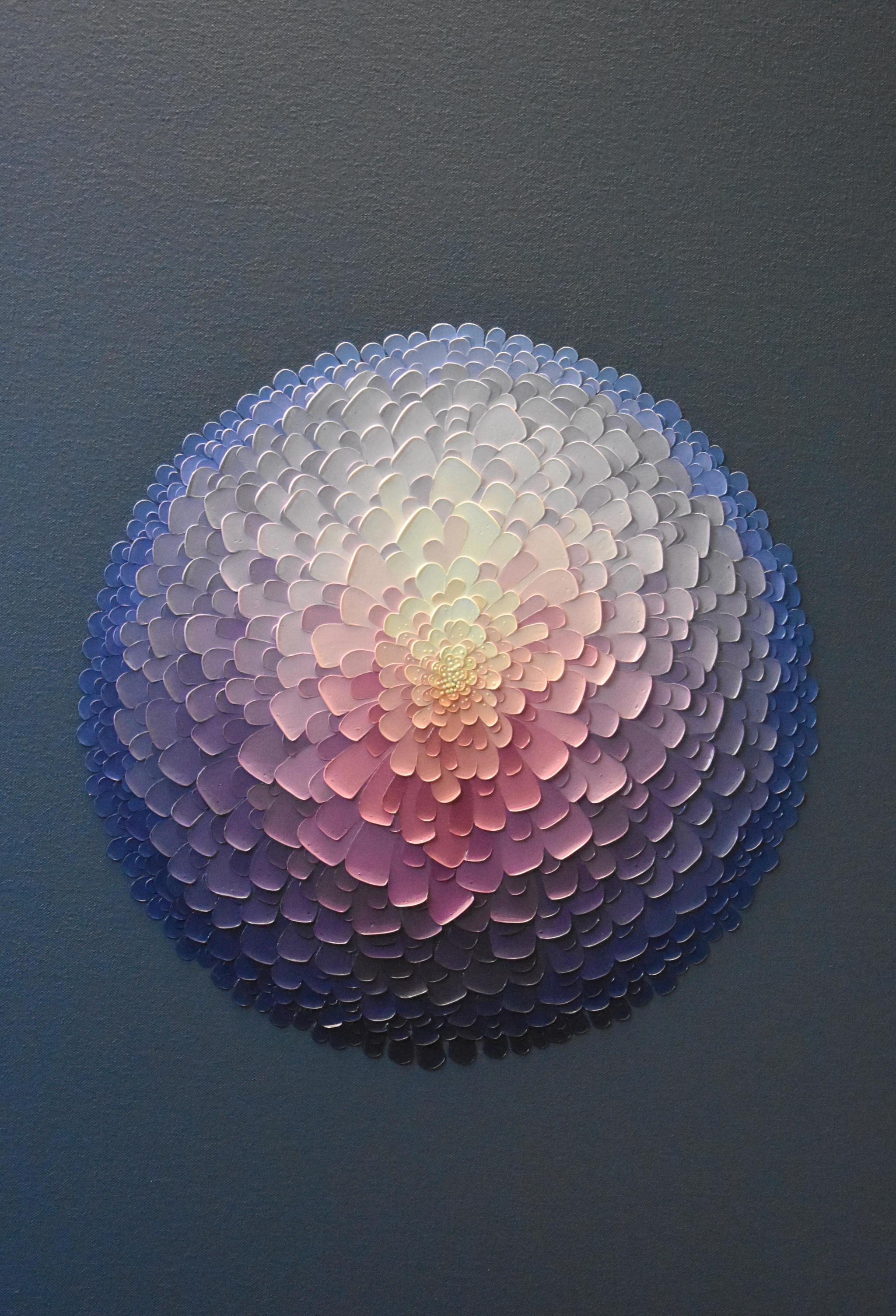 Three-dimensional drawing made with a palette knife! - Art, Oil paints, Oil painting, Palette knife, Ball, Volume, Conciseness, Reddit