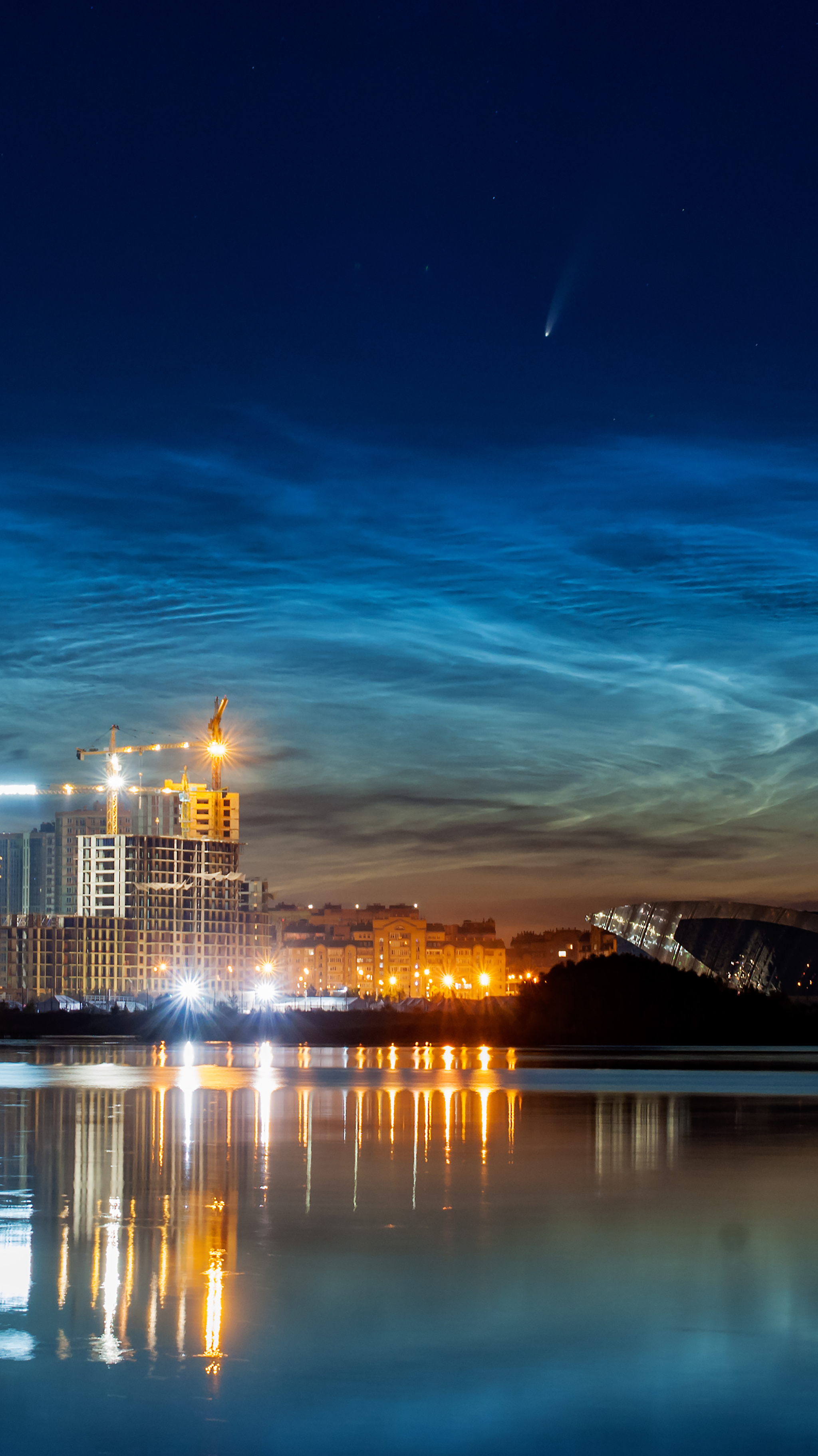 Comet NEOWISE over Kazan - My, Comet, Neowise, Kazan, Noctilucent clouds, Space, Astrophoto, Longpost