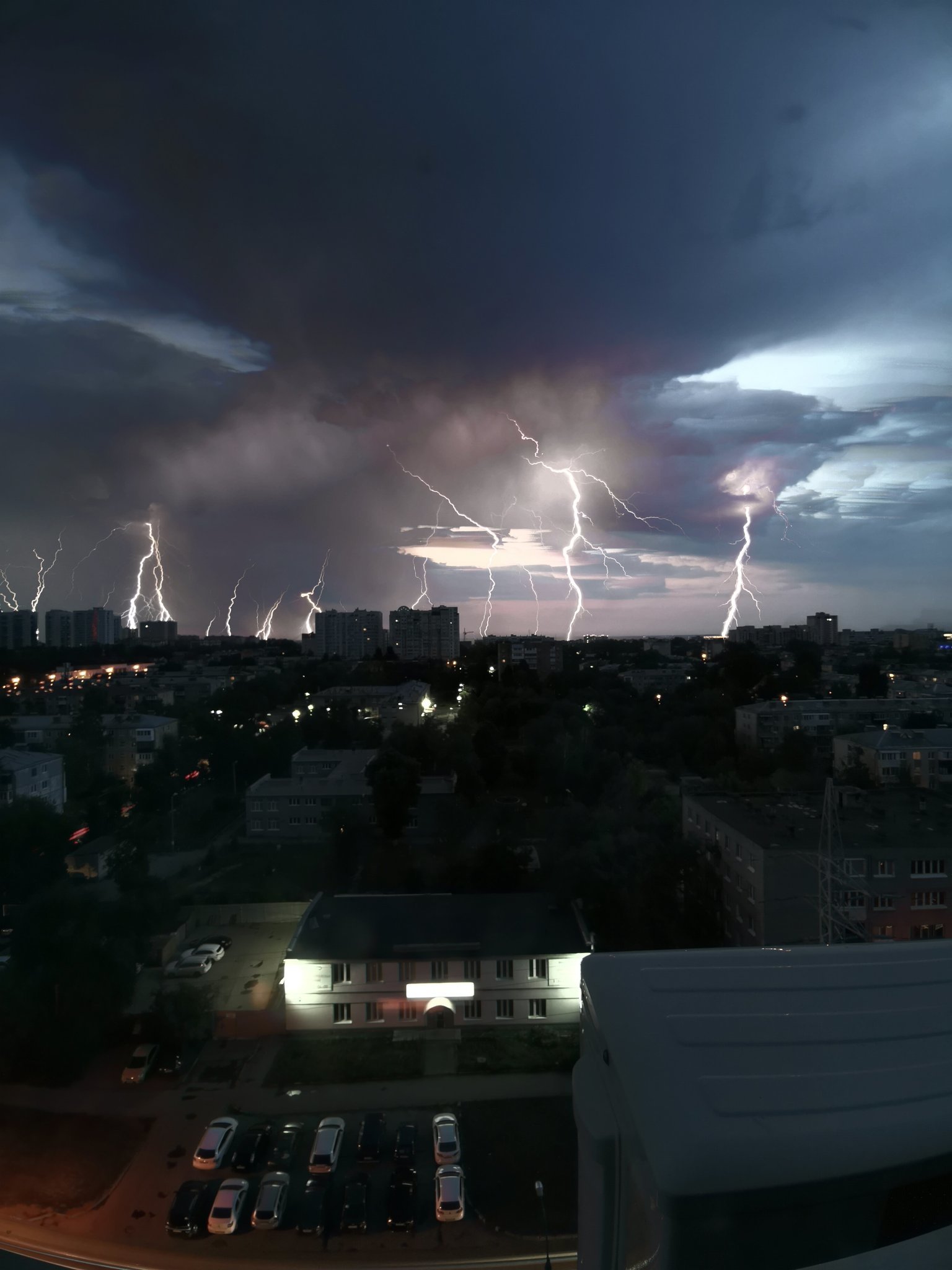 Thunderstorm in Samara - Sky, Thunderstorm, Lightning, Nature, From the network, Longpost, Samara