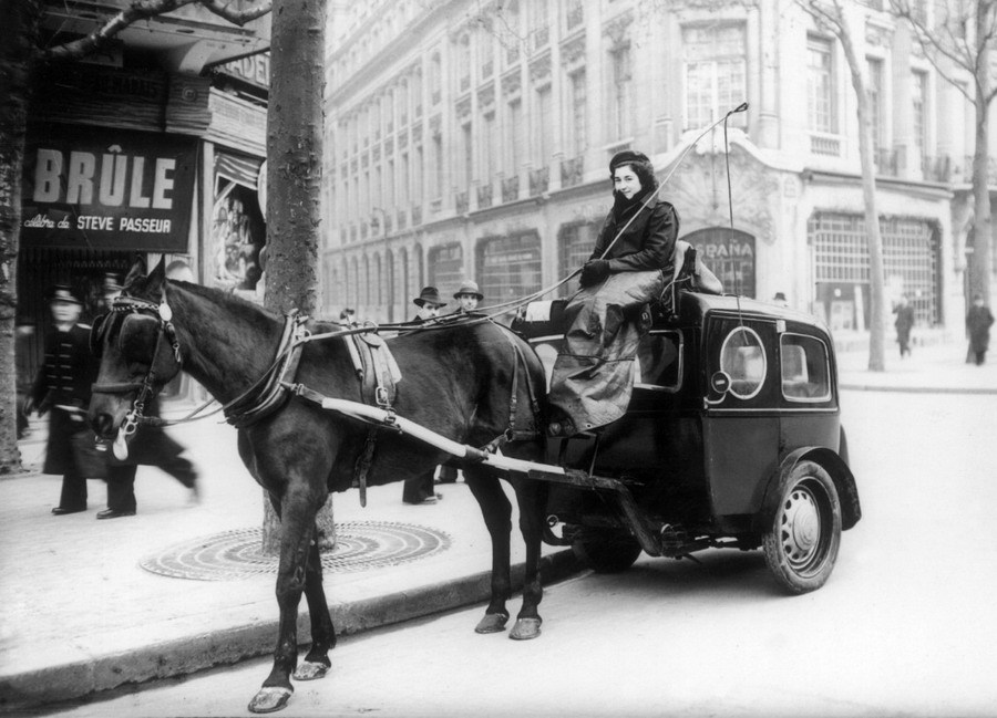 Фото Парижа. 1942-1943 год - продолжение - Вторая мировая война, Париж, Фотография, Длиннопост, Транспорт, Велосипед, Политика