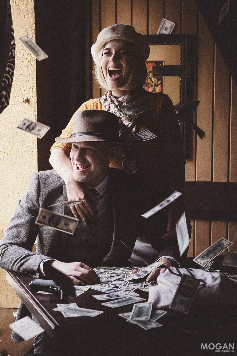 Bonnie and Clyde. Cosplay - My, Cosplay, Gangsters, The photo, Art, That couple more, Longpost