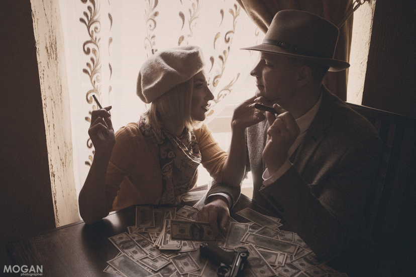 Bonnie and Clyde. Cosplay - My, Cosplay, Gangsters, The photo, Art, That couple more, Longpost