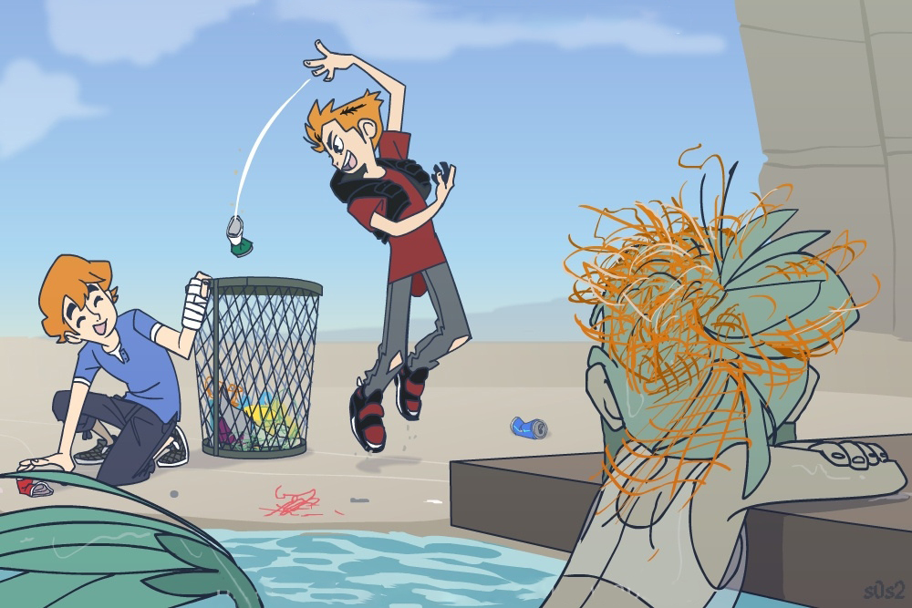 Trash basketball - The Little Trashmaid, S0s2, Comics, Mermaid, Longpost