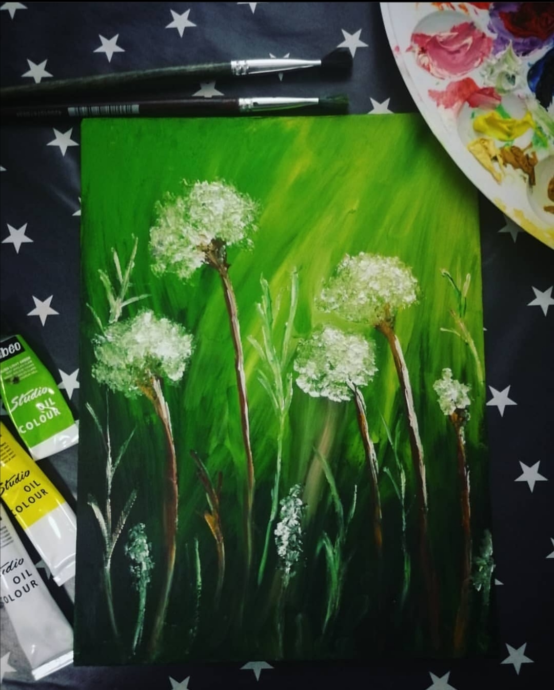 Once I painted, I decided to show.. Both acrylic and watercolor.. I was still looking for something to paint with... - My, Learning to draw, Watercolor, Acrylic, Drawing, Longpost