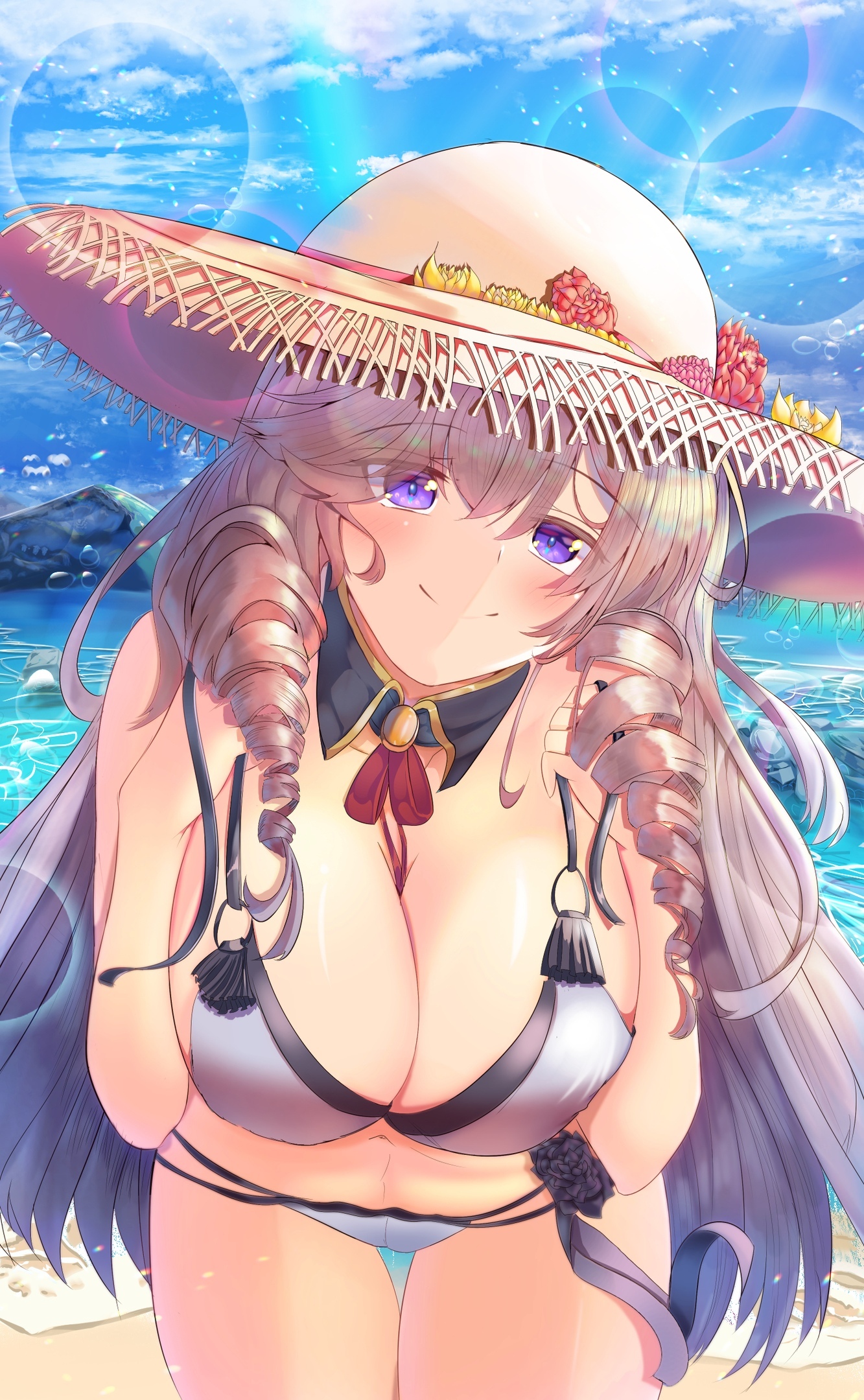 Algerie - NSFW, Azur Lane, Арт, Девушки, Algerie, Anime Art, Купальник, Эротика