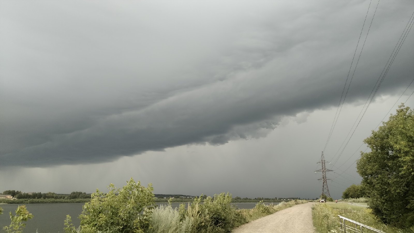 Also clouds - My, The clouds, Mainly cloudy, River, Tomsk