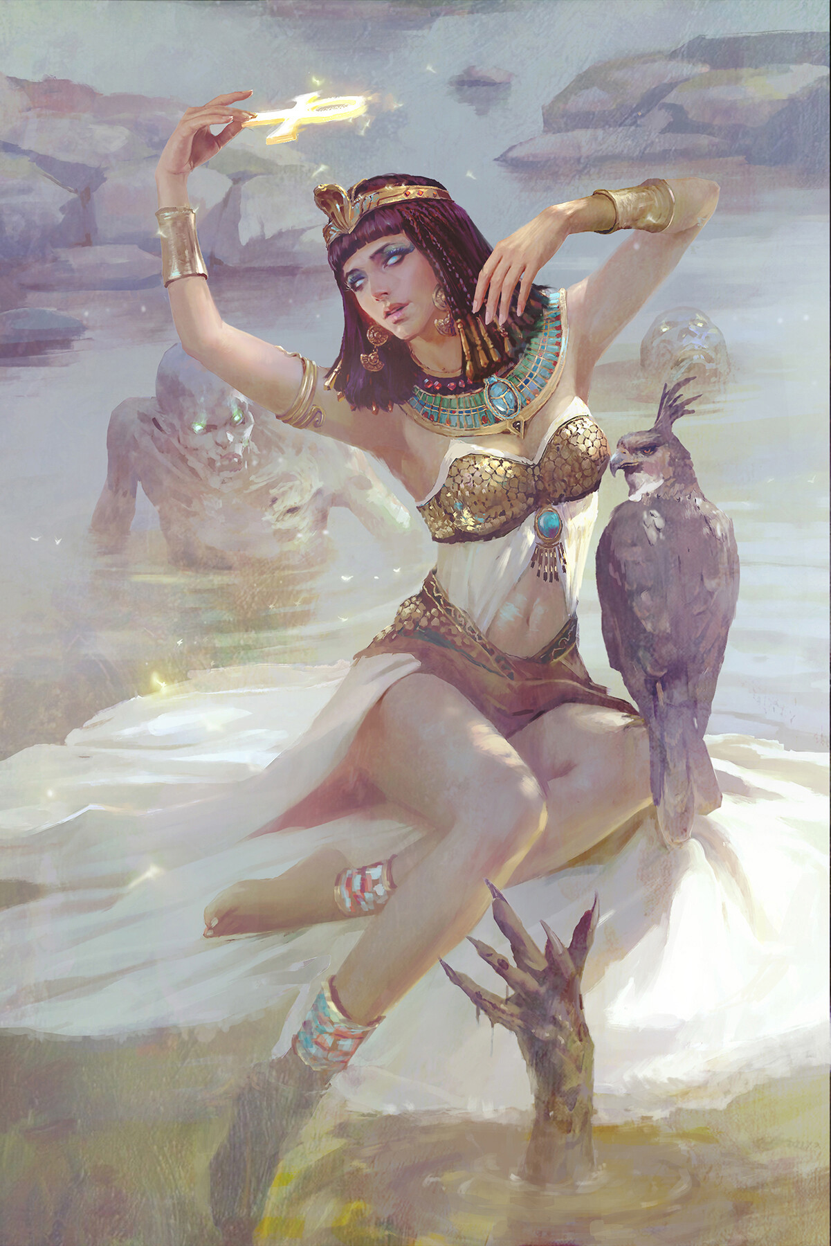 Isis - Art, Isis, Song Nan Li, Egyptian gods, Egyptian mythology