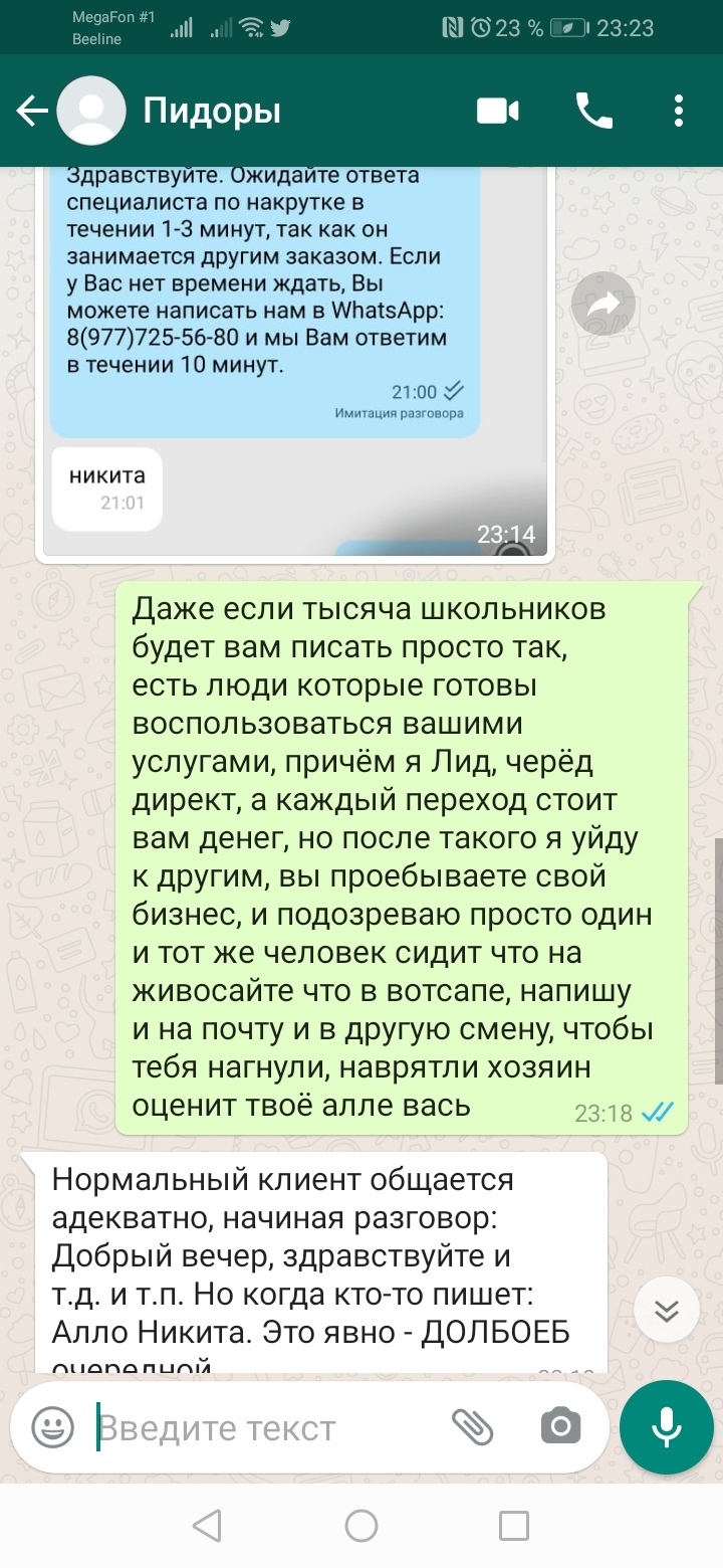 Бизнес по русски - Моё, Telegram, Клиентоориентированность, Бизнес, Быдло, Мат, Длиннопост