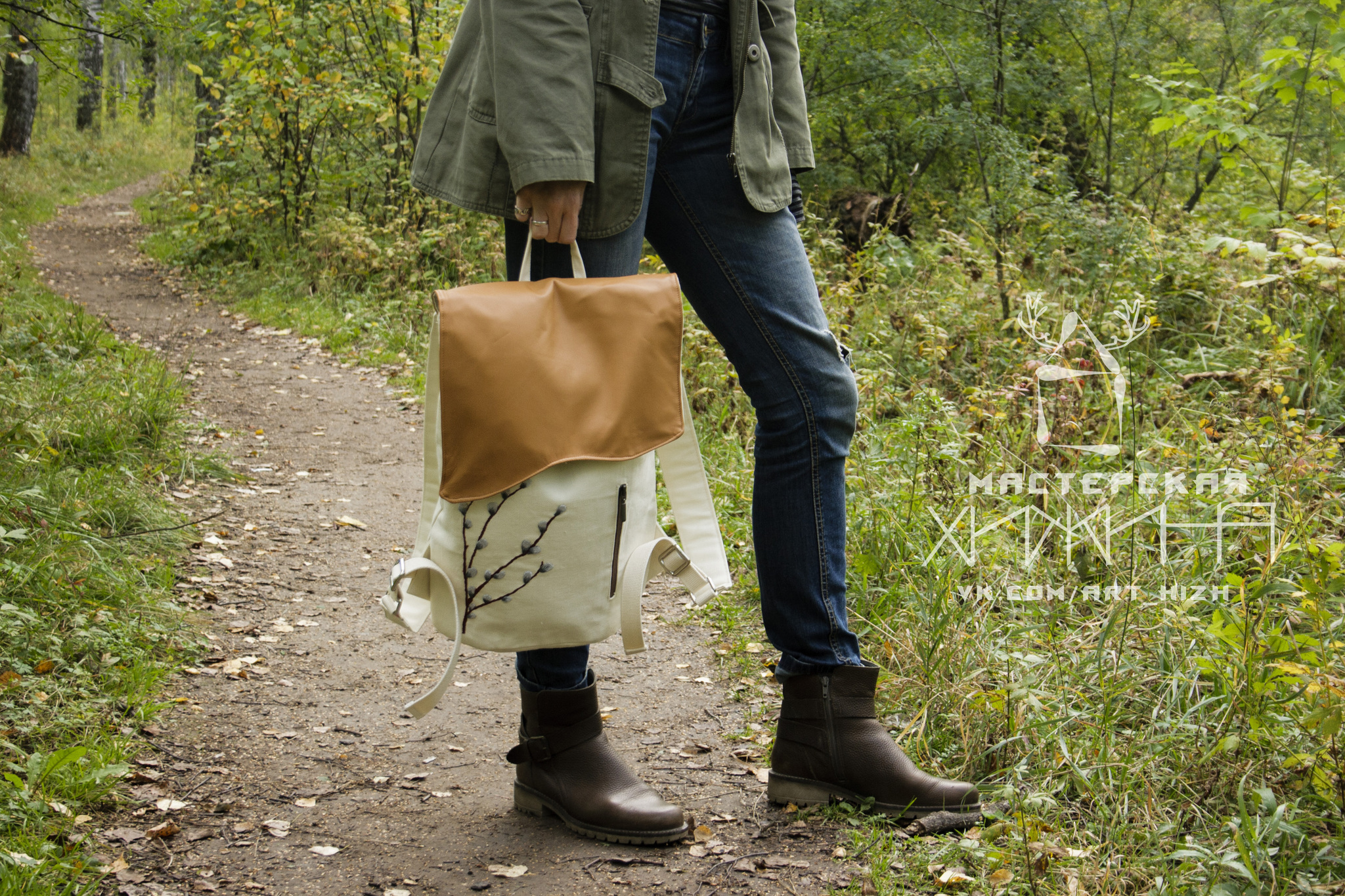 Linen backpacks - My, Backpack, Flax, Natural leather, Needlework without process, Arthiz, Arthizh, Longpost