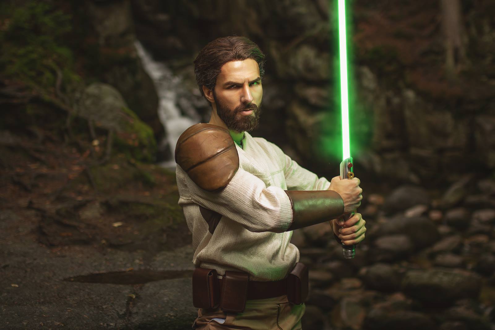 Kyle Katarn - Star Wars: Jedi Knight series by Mary & Feinobi cosplay - Cosplay, Star Wars, Jedi Knight, Kyle Katarn, Jedi, Lightsaber, Longpost