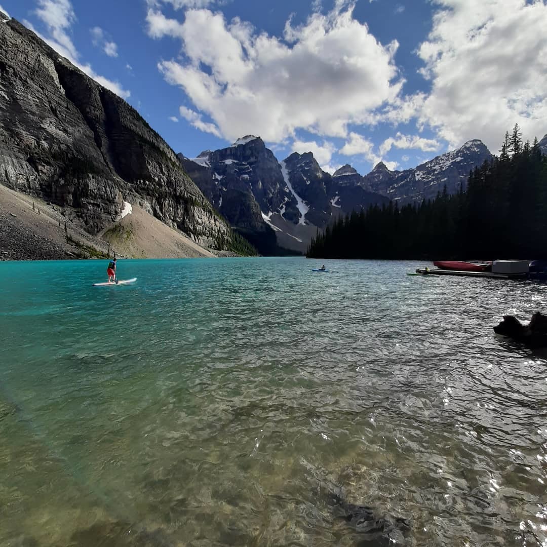 Moraine lake Banff National park - My, Nature, Canada, Lake, Photo on sneaker