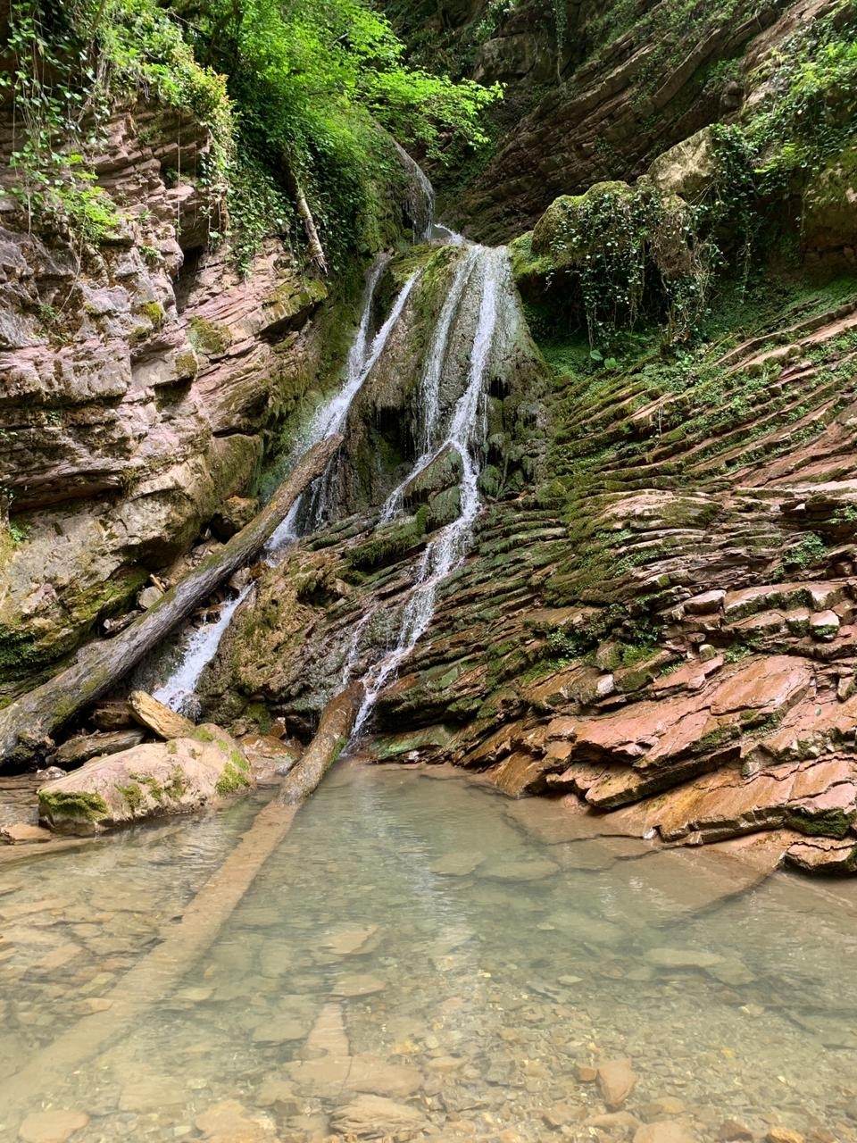 Walk to the Upper Azhek waterfall - My, Hiking, Sochi, Waterfall, Nature, Longpost